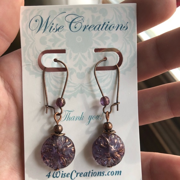 Jewelry - Purple Stone earrings